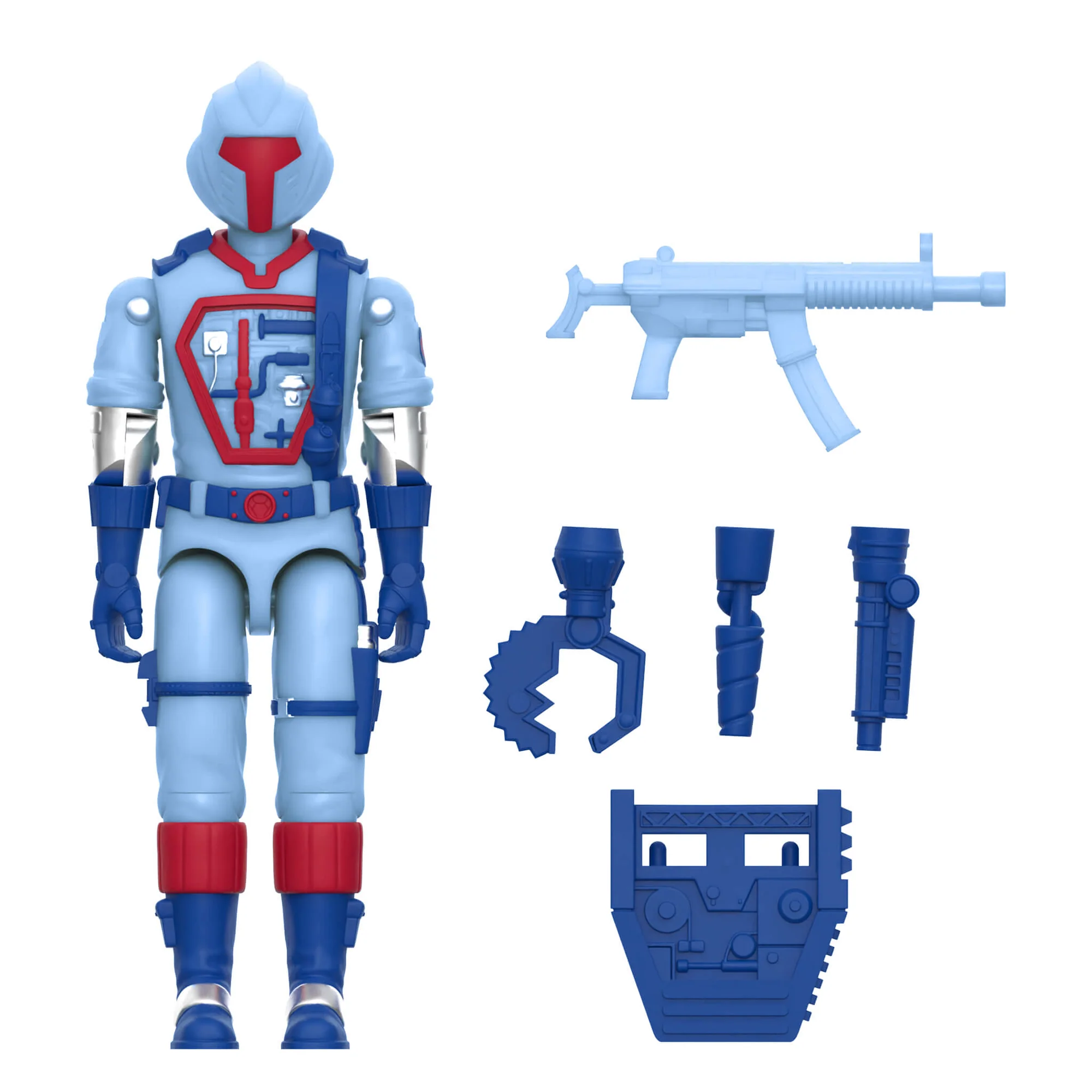 G.I. Joe ReAction+ Cobra Commander, Serpentor, and a B.A.T. (Glow Patrol - Blue) SDCC 2026 Exclusive 3-Pack Action Figure Set Gallery Image 9