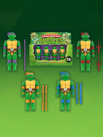 Teenage Mutant Ninja Turtles ReAction+ Mutagen Ooze Turtles SDCC 2026 Exclusive Action Figure Set Gallery Image 2