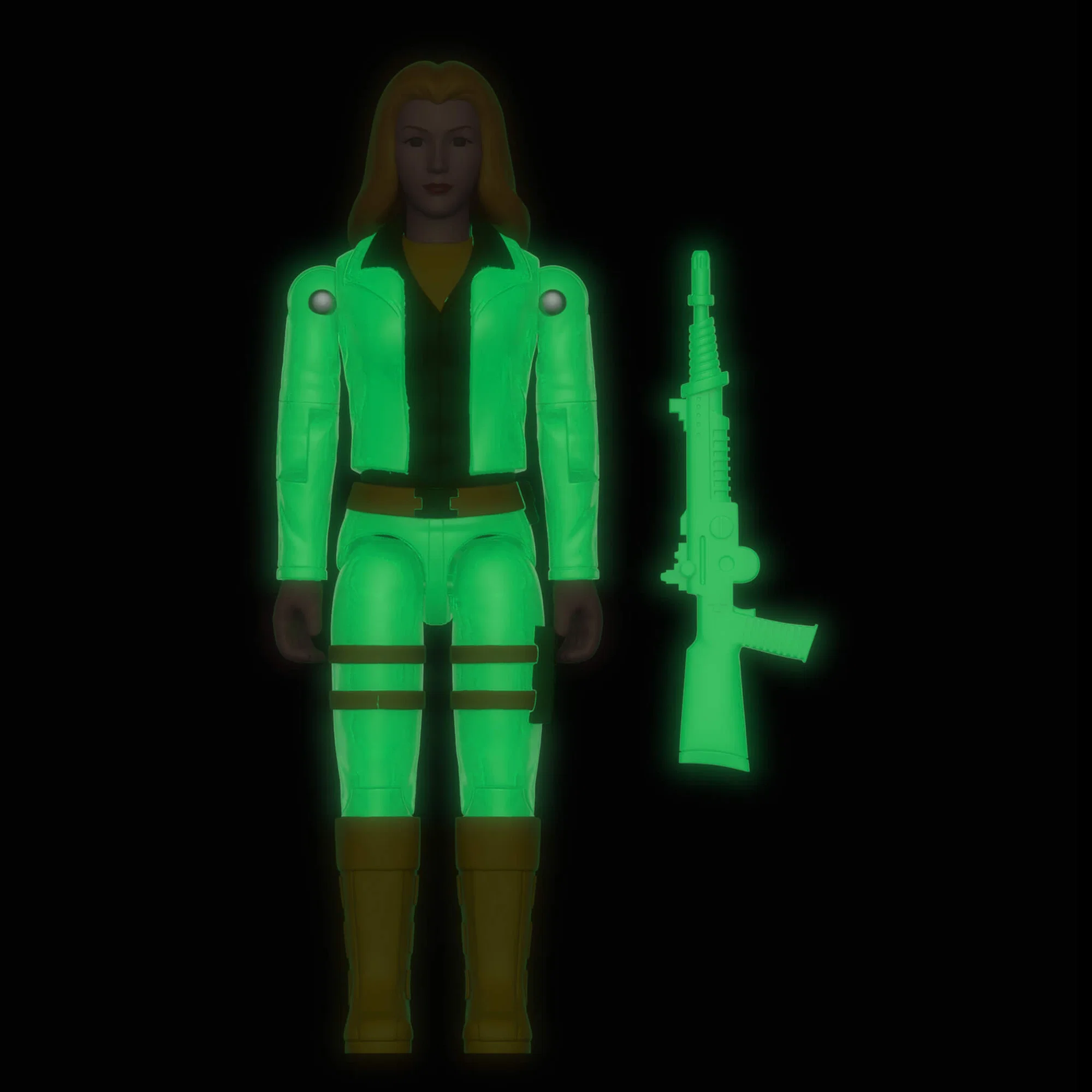 G.I. Joe ReAction+ Duke, Snake Eyes, and Cover Girl (Glow Patrol - Green) SDCC 2026 Exclusive 3-Pack Action Figure Set Gallery Image 15