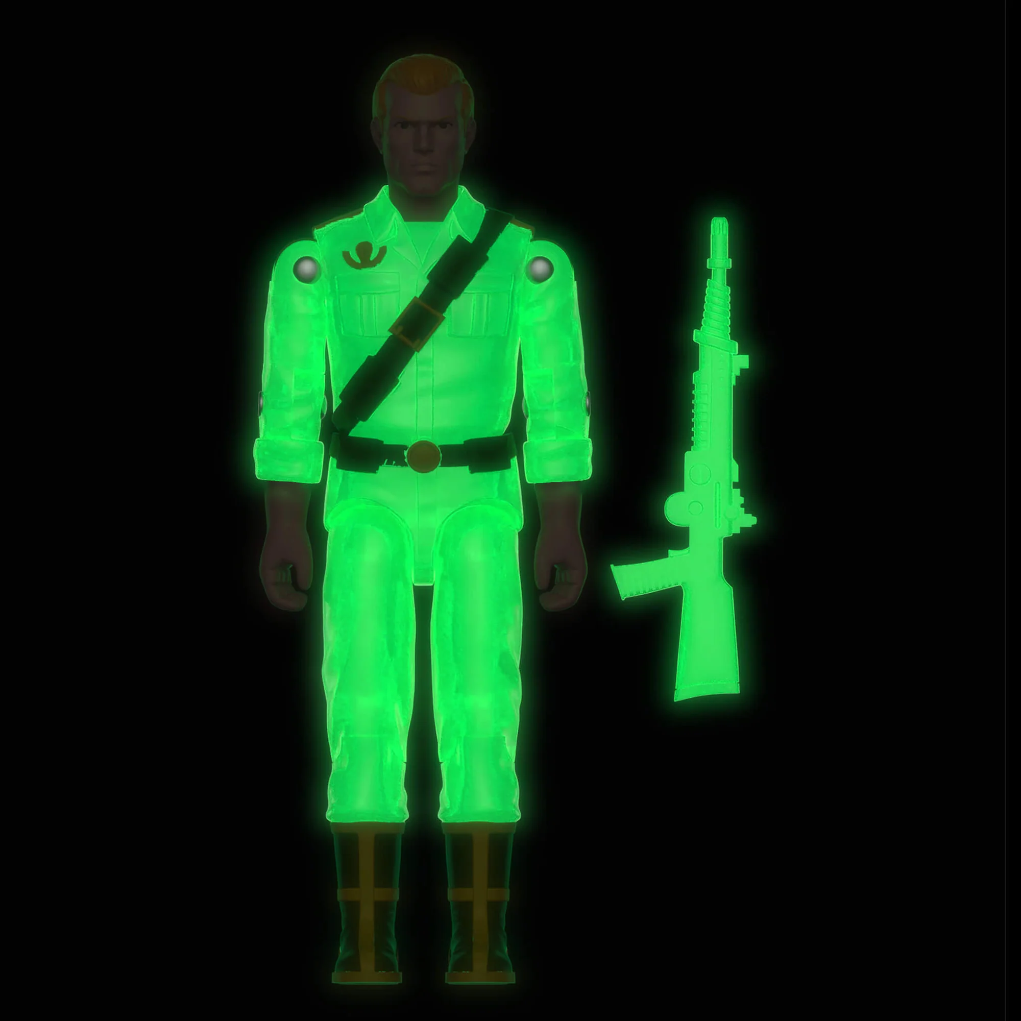 G.I. Joe ReAction+ Duke, Snake Eyes, and Cover Girl (Glow Patrol - Green) SDCC 2026 Exclusive 3-Pack Action Figure Set Gallery Image 10