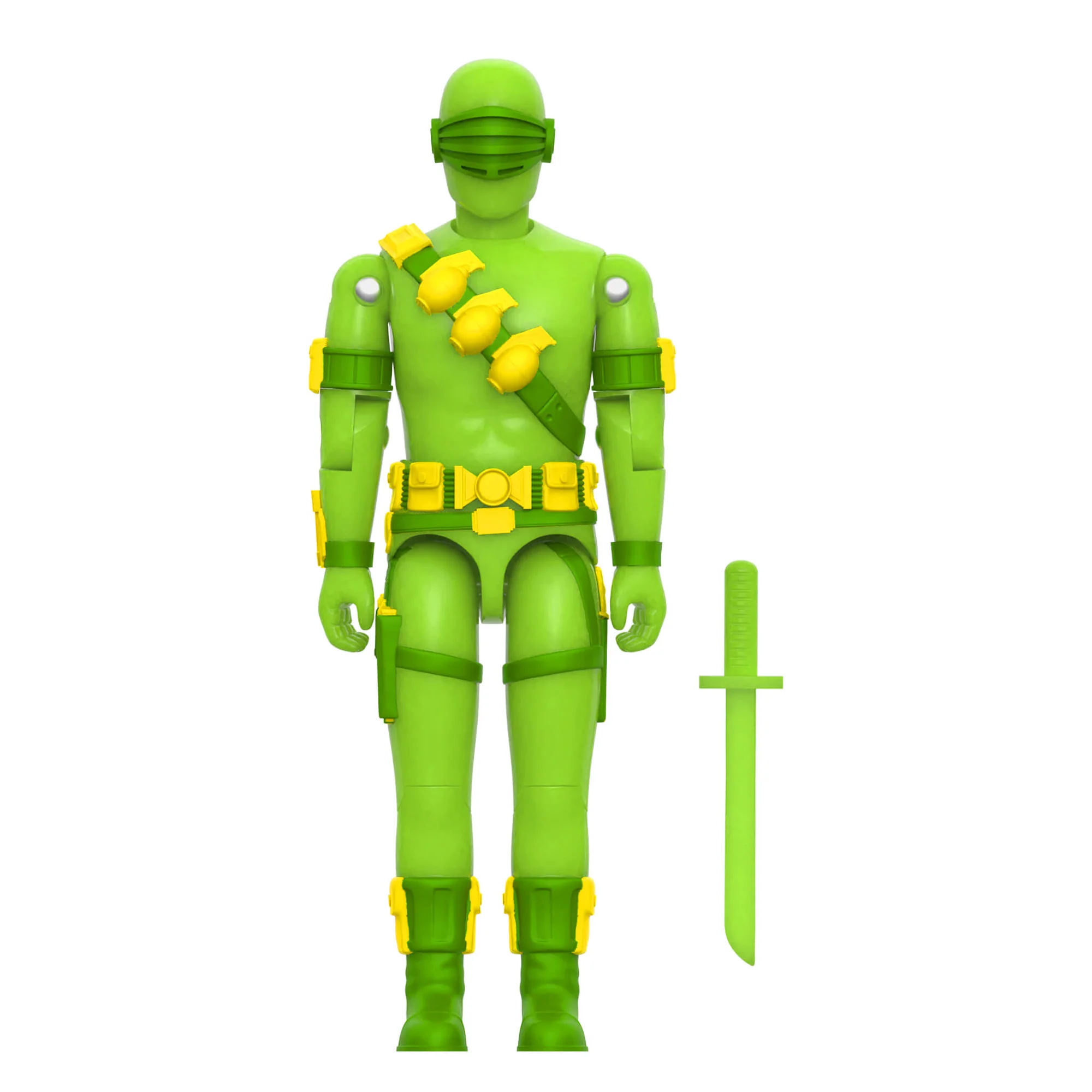G.I. Joe ReAction+ Duke, Snake Eyes, and Cover Girl (Glow Patrol - Green) SDCC 2026 Exclusive 3-Pack Action Figure Set Gallery Image 3