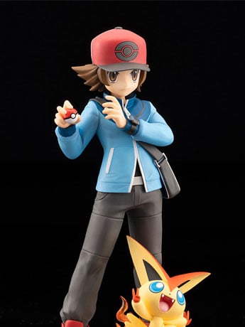 Image of Pokemon ArtFX J Hilbert with Victini 1/8 Scale Figure