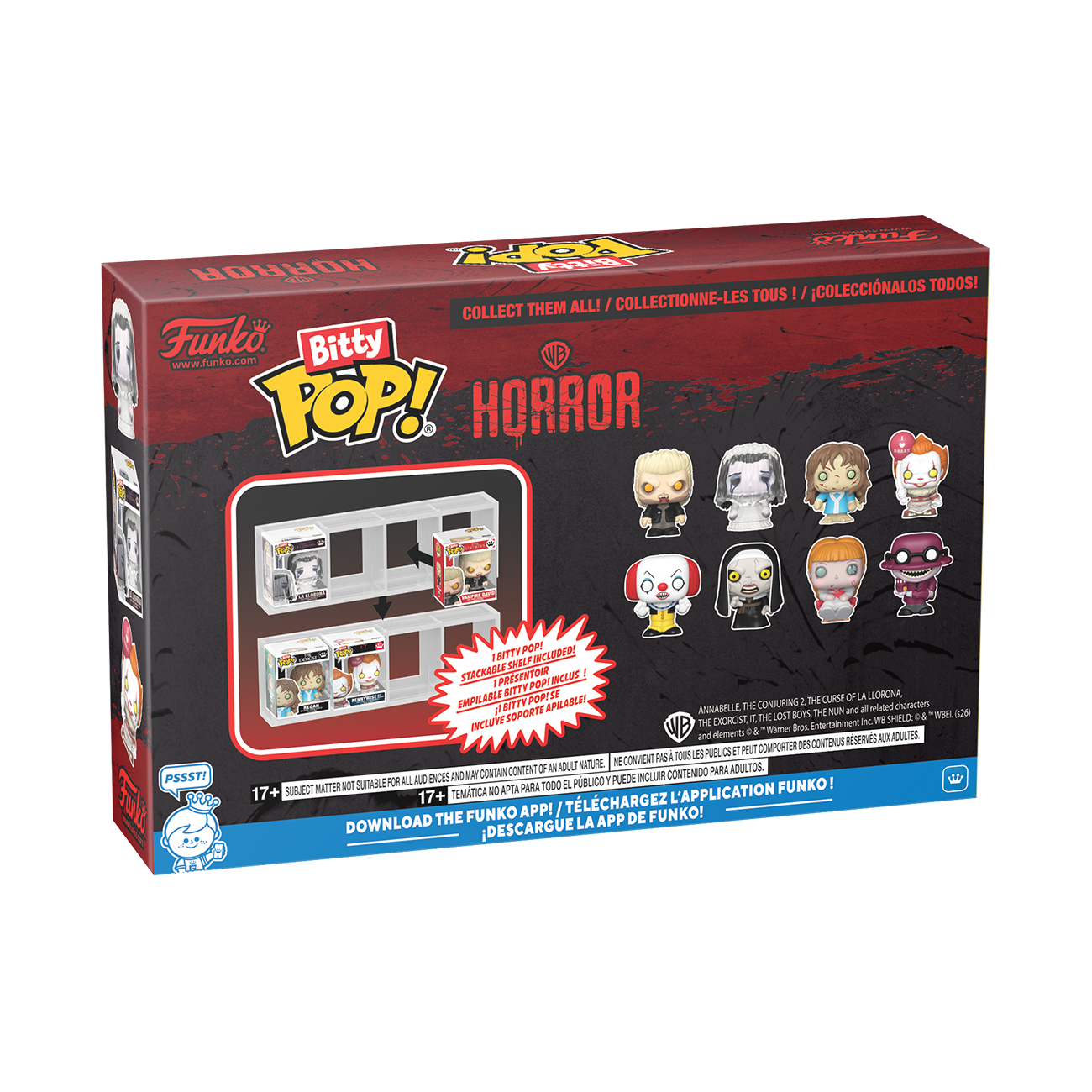 Warner Bros. Horror Bitty Pop! Vampire David, La Llorona, Regan and Pennywise with Balloon Four-Pack Gallery Image 9