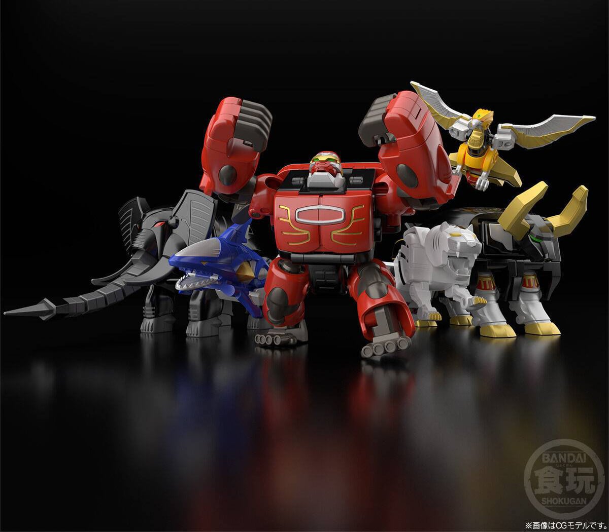 Hyakuju Sentai Gaoranger SMP GaoKnight Model Kit Set (Reissue) Gallery Image 9