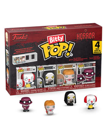 Warner Bros. Horror Bitty Pop! Pennywise, The Nun (Demonic), Annabelle and The Crooked Man Four-Pack Gallery Image 2