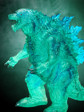 Godzilla Earth Middle Size Series Godzilla EX 21st Edition Godzilla (Clear Green Ver.) Figure Gallery Image 2