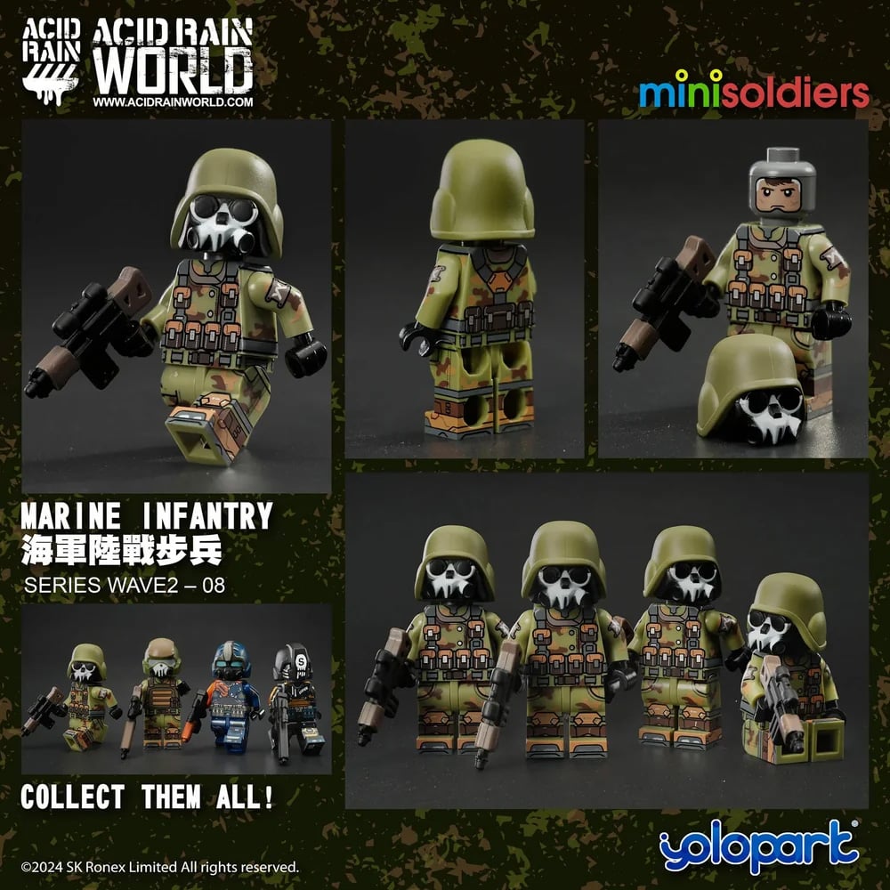 Acid Rain World Mini Soldiers Wave 2 Set of 4 Figures Gallery Image 6