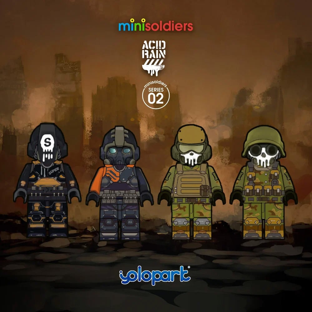 Acid Rain World Mini Soldiers Wave 2 Set of 4 Figures Gallery Image 8