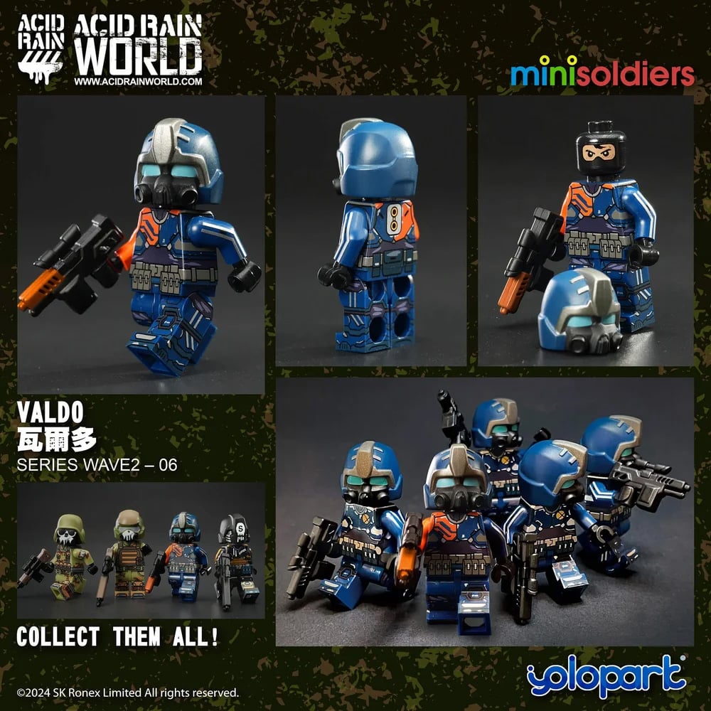 Acid Rain World Mini Soldiers Wave 2 Set of 4 Figures Gallery Image 4