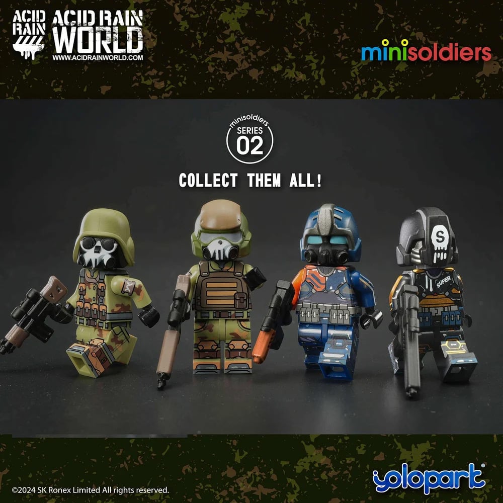 Acid Rain World Mini Soldiers Wave 2 Set of 4 Figures Gallery Image 3