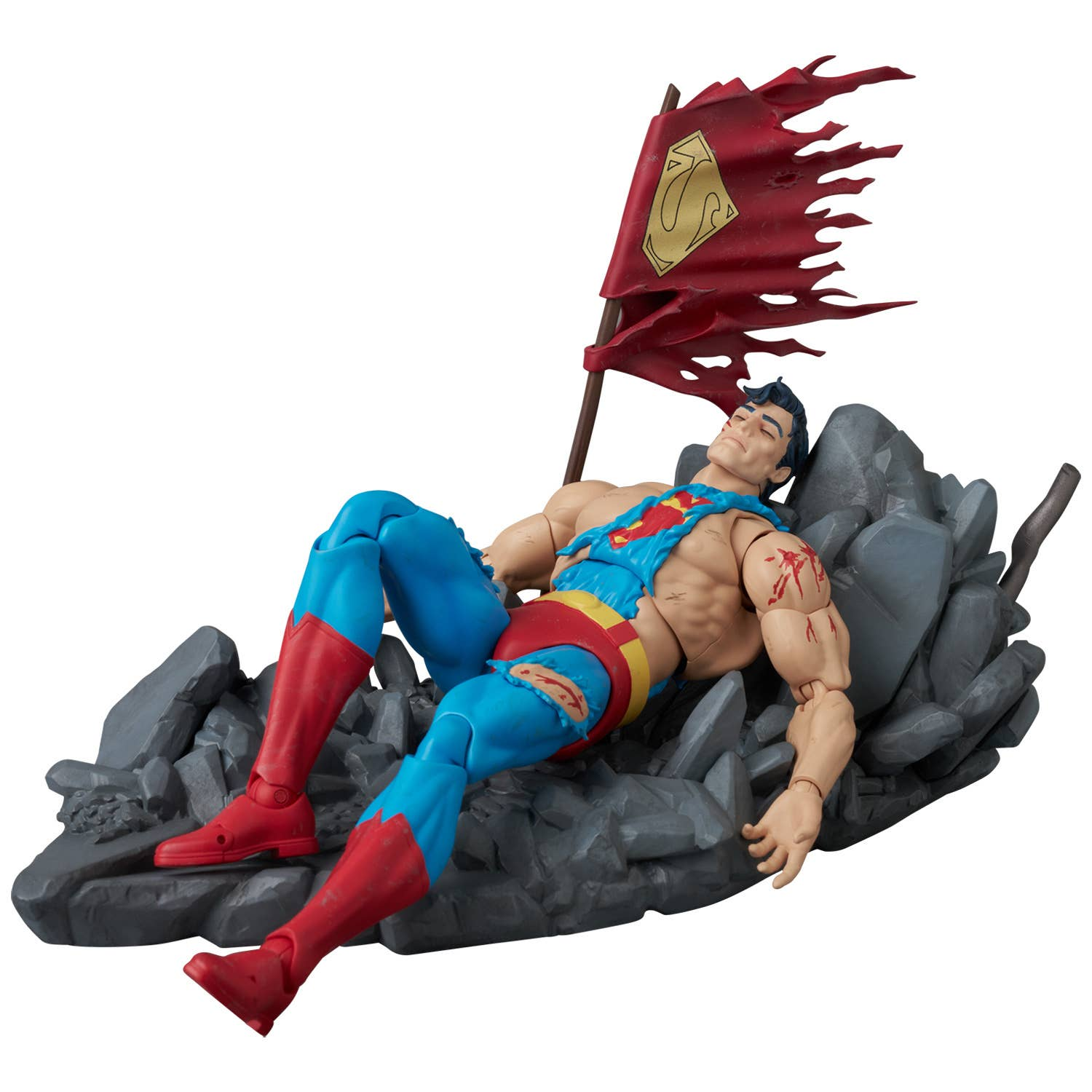Death of Superman MAFEX No.324 Superman (Battle Damaged Ver.) Action Figure Gallery Image 3