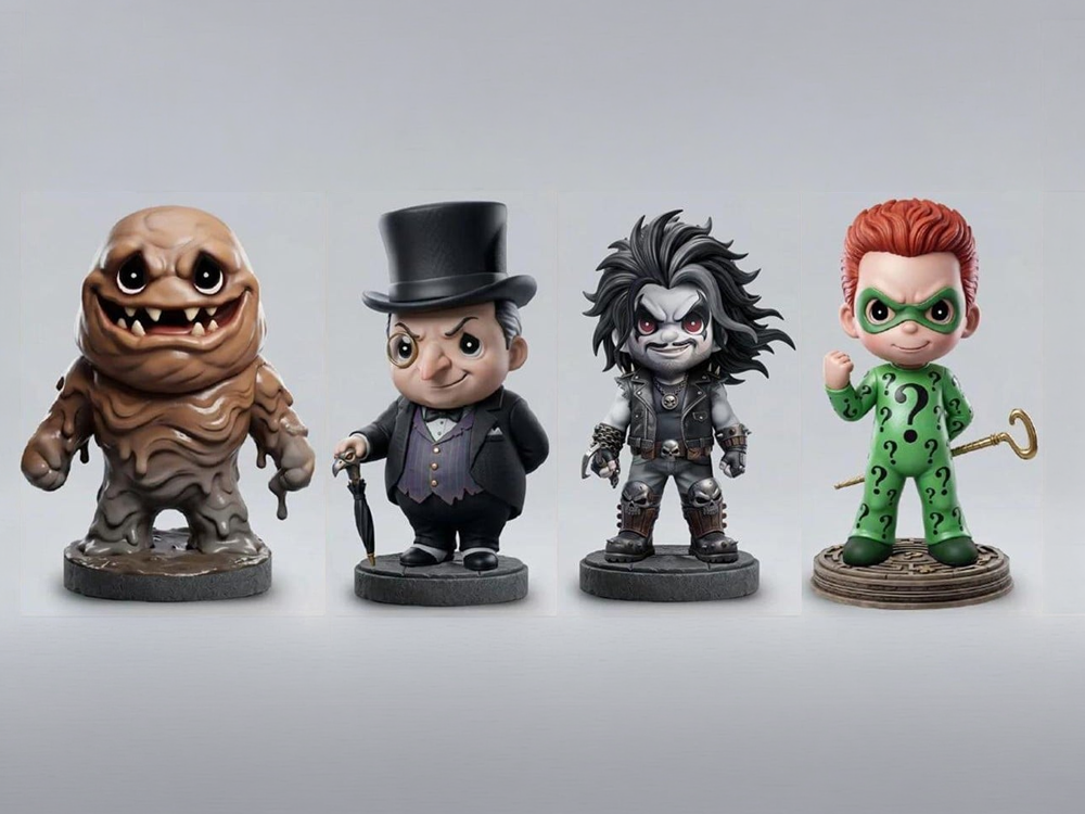 DC Comics Ichigo Ichie Set of 4 Limited Edition Figurines Gallery Image 1