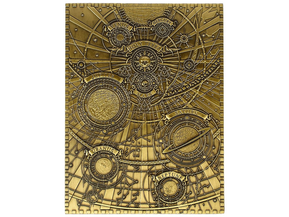 Warhammer 40,000 Imperium Sol System Map Limited Edition Metal Collectible Gallery Image 1