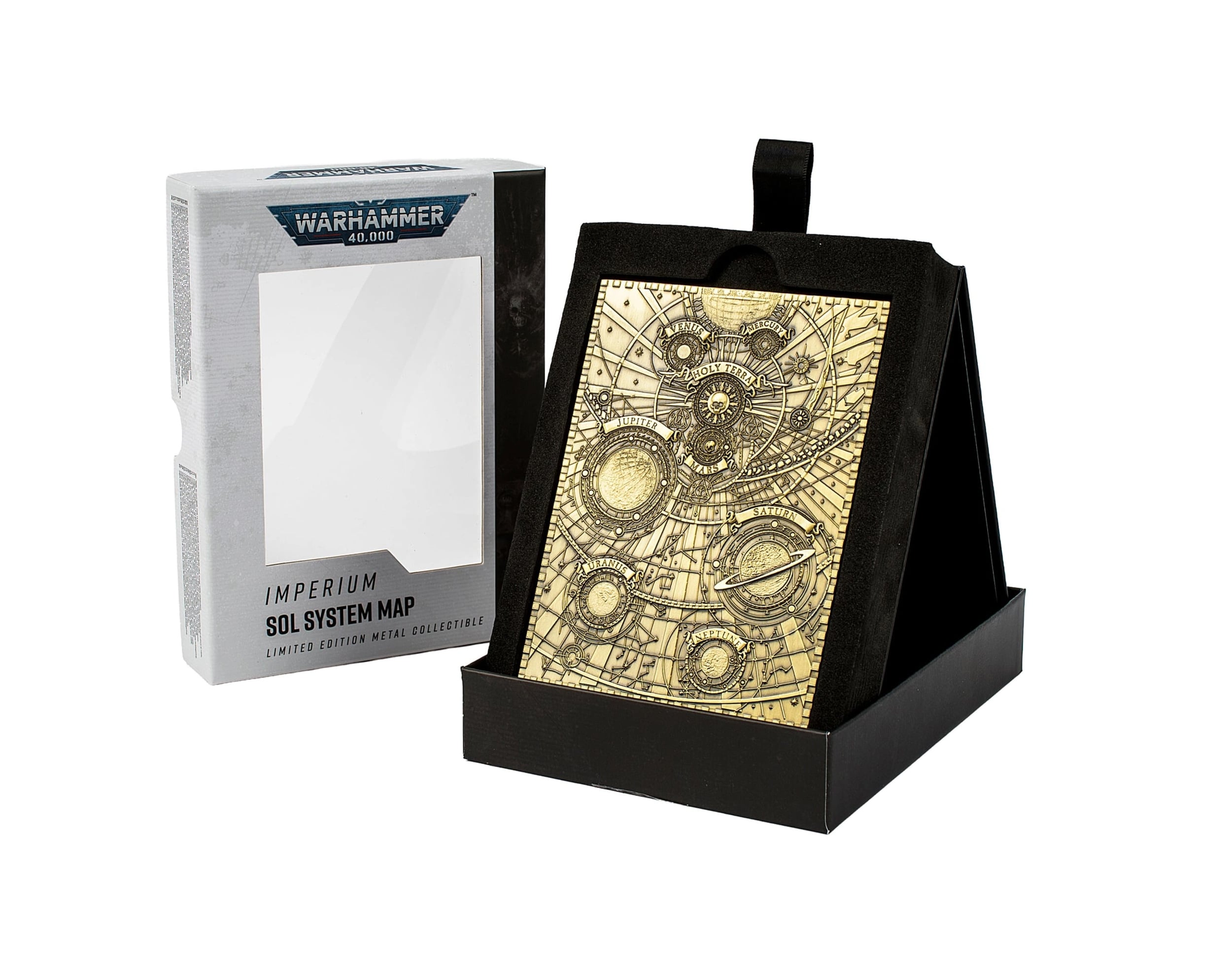 Warhammer 40,000 Imperium Sol System Map Limited Edition Metal Collectible Gallery Image 7
