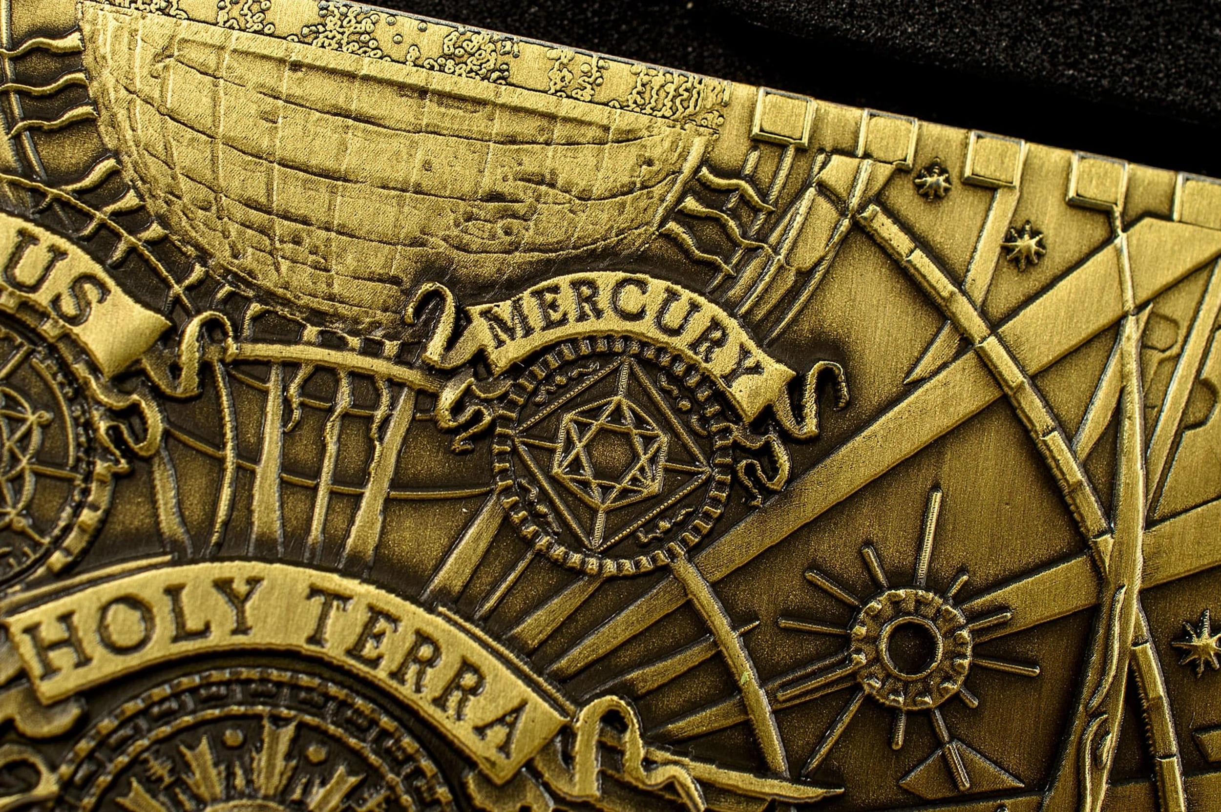 Warhammer 40,000 Imperium Sol System Map Limited Edition Metal Collectible Gallery Image 5