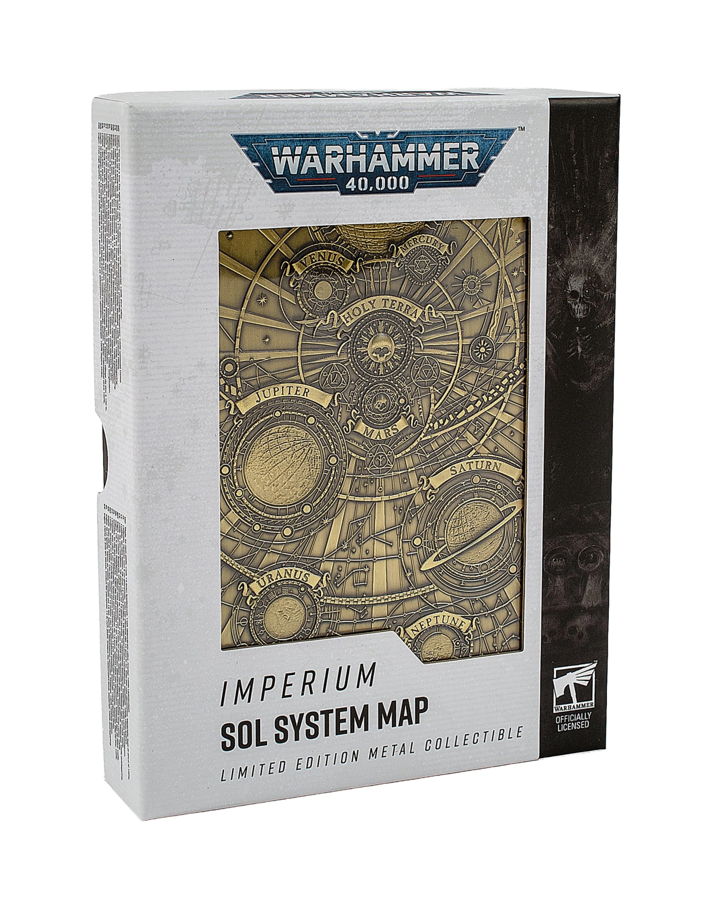 Warhammer 40,000 Imperium Sol System Map Limited Edition Metal Collectible Gallery Image 8