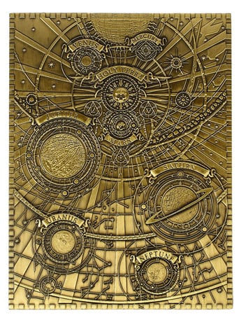Image of Warhammer 40,000 Imperium Sol System Map Limited Edition Metal Collectible