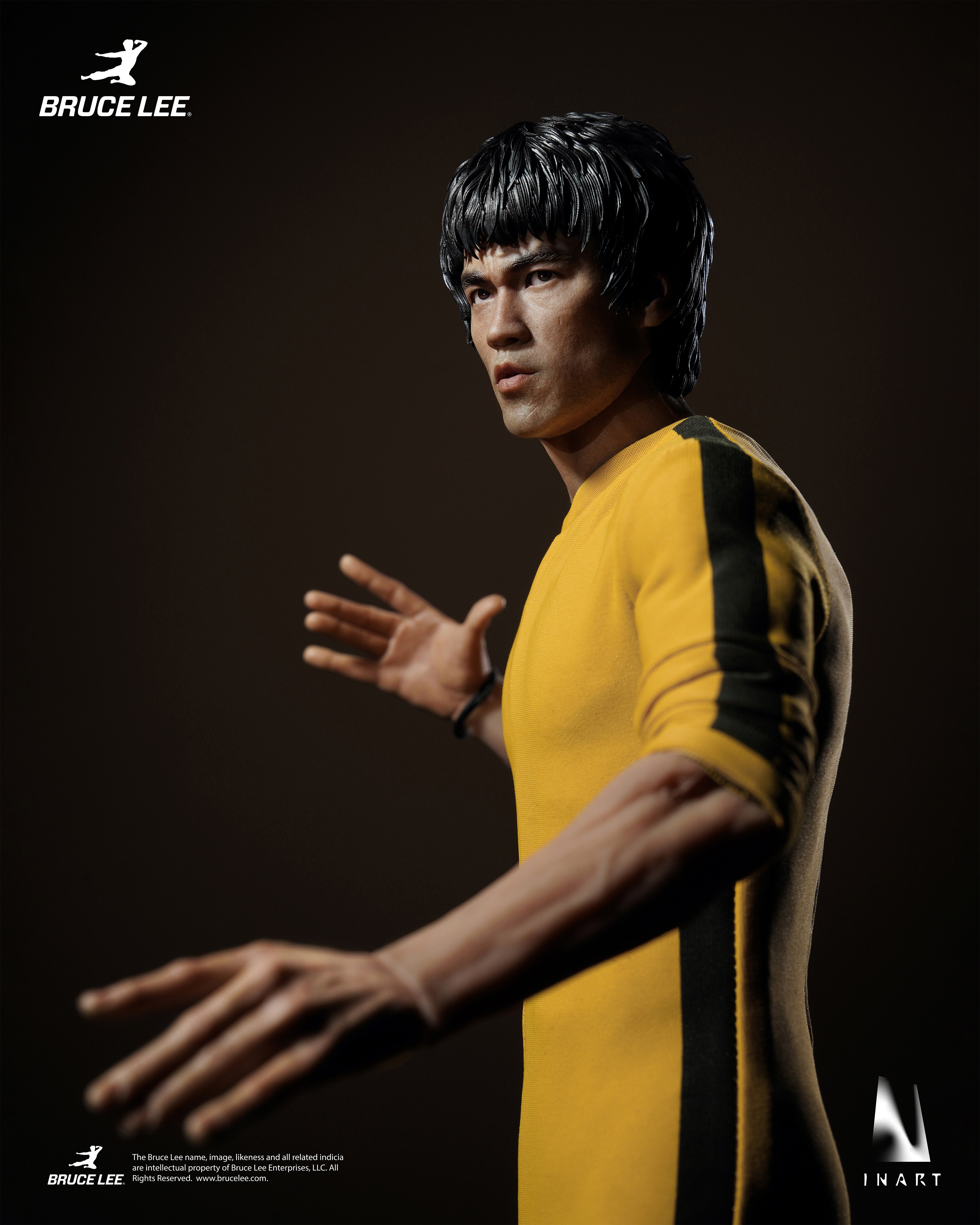 Bruce Lee (Yellow Jumpsuit Ver.) InArt 1/6 Scale Action Figure Gallery Image 9