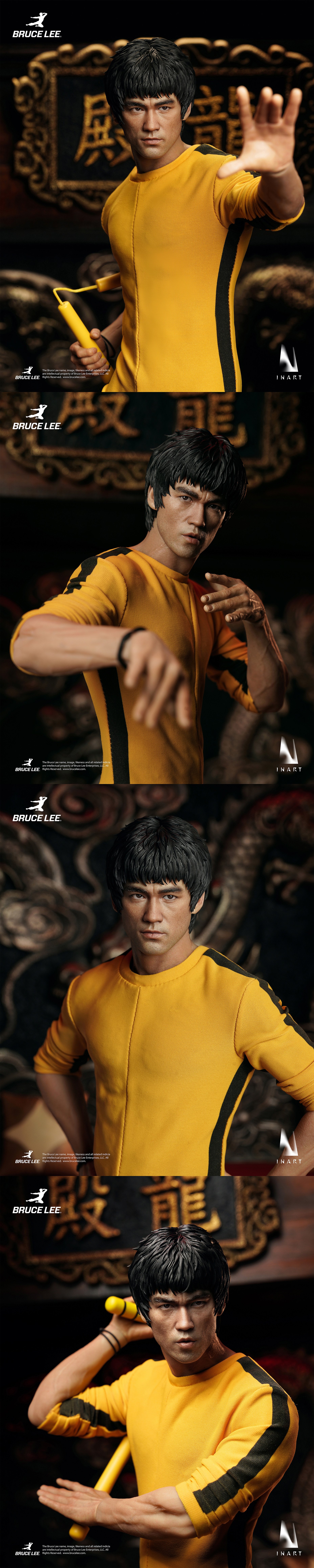 Bruce Lee (Yellow Jumpsuit Ver.) InArt 1/6 Scale Action Figure Gallery Image 19