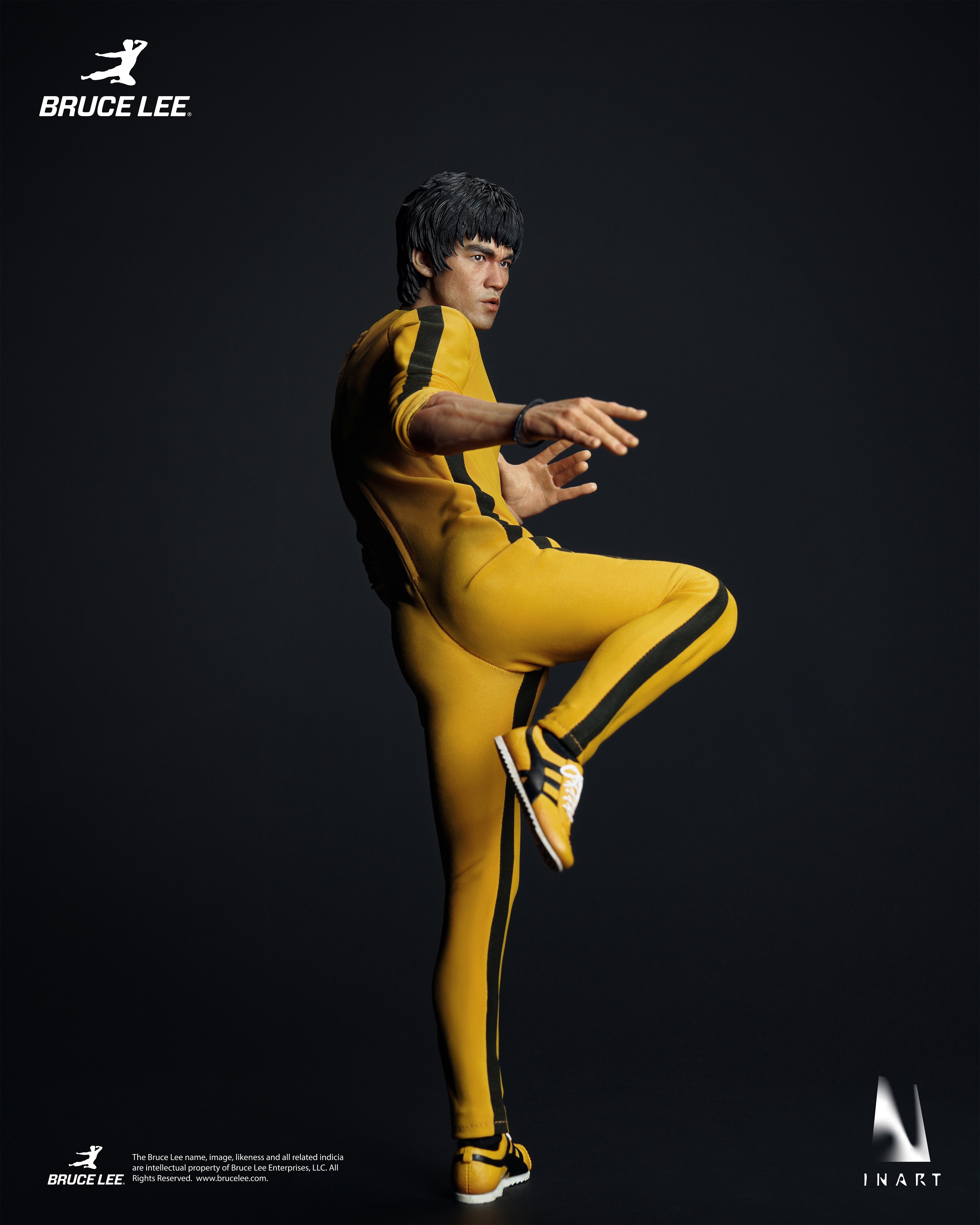 Bruce Lee (Yellow Jumpsuit Ver.) InArt 1/6 Scale Action Figure Gallery Image 7