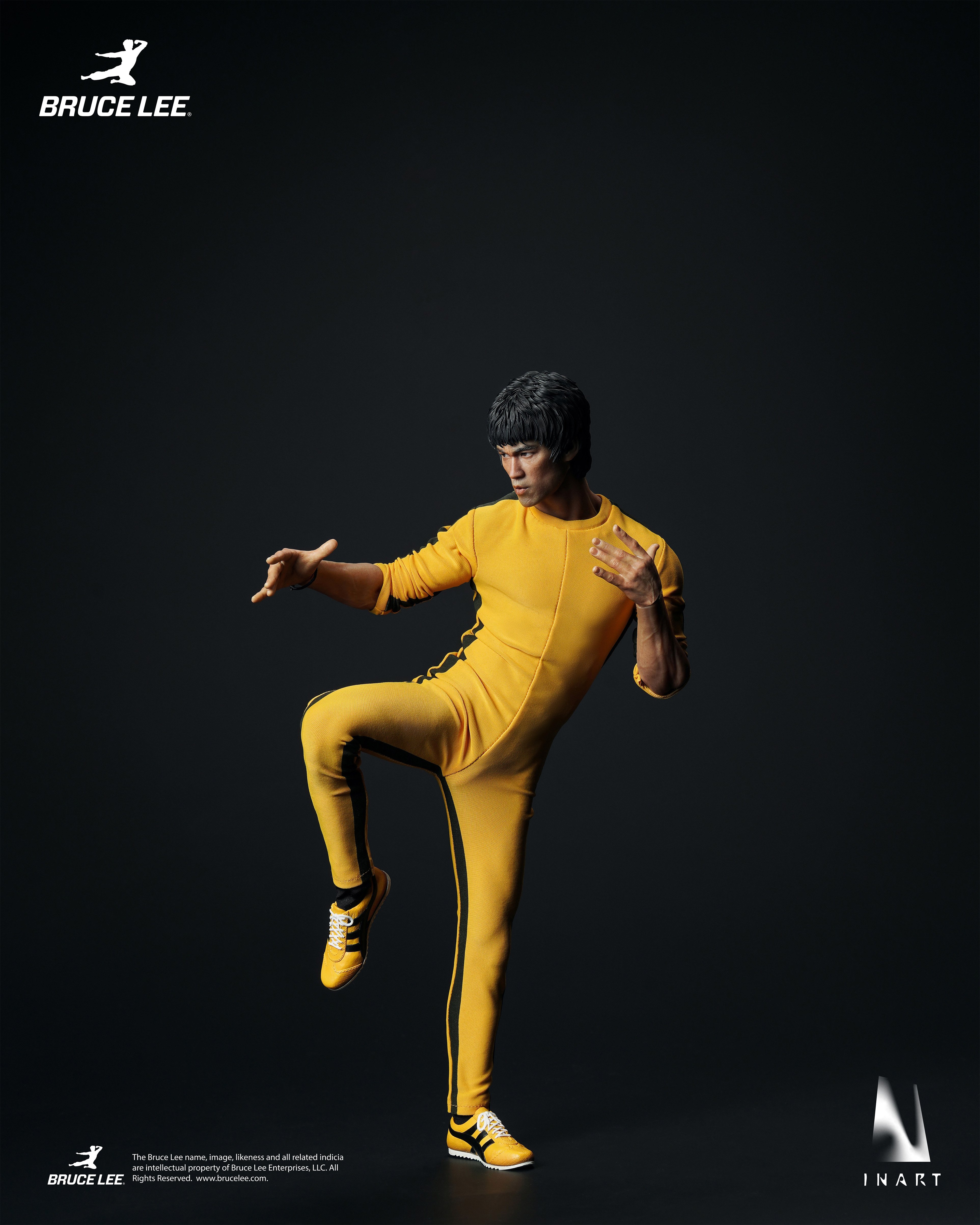 Bruce Lee (Yellow Jumpsuit Ver.) InArt 1/6 Scale Action Figure Gallery Image 5