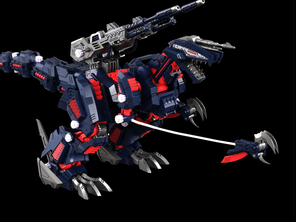 Zoids Realize Model RMZ-011 Geno Saurer (Raven Special Ver.) 1/100 Scale Model Kit (Reissue) Gallery Image 1
