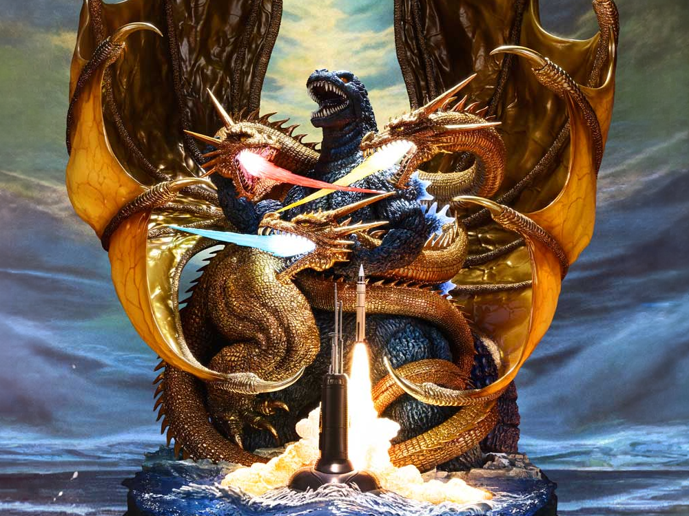 Godzilla Legacy Art "Noriyoshi Ohrai" Heisei Godzilla Series Godzilla vs. King Ghidorah Statue Gallery Image 1