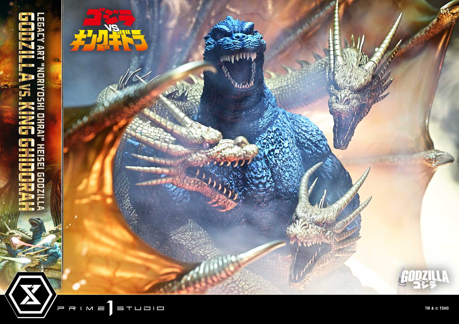 Godzilla Legacy Art "Noriyoshi Ohrai" Heisei Godzilla Series Godzilla vs. King Ghidorah (Bonus Ver.) Limited Edition Statue Gallery Image 27