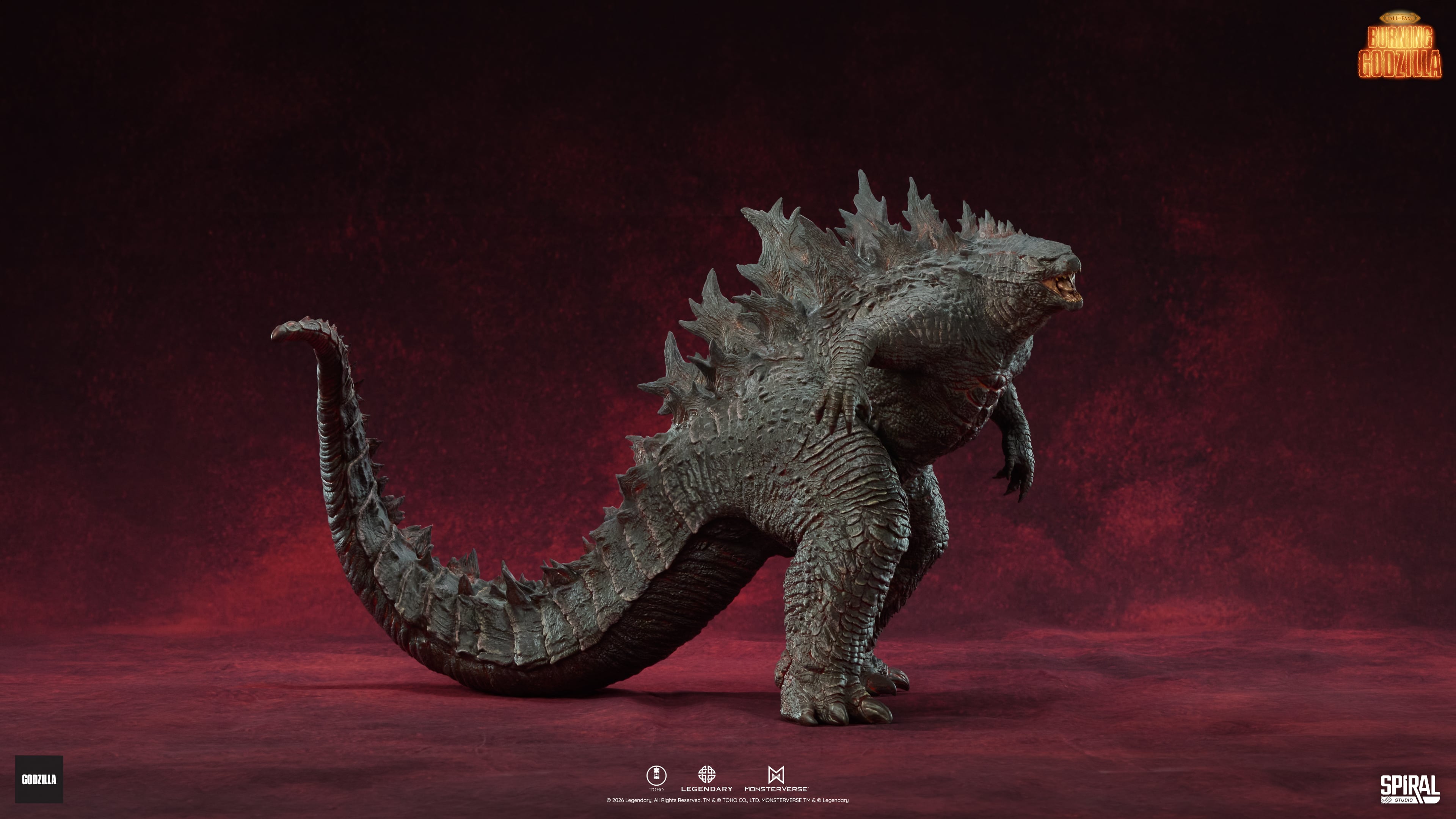 Godzilla: King of the Monsters (2019) Hall of Fame Series Burning Godzilla Limited Edition Figurine Gallery Image 4