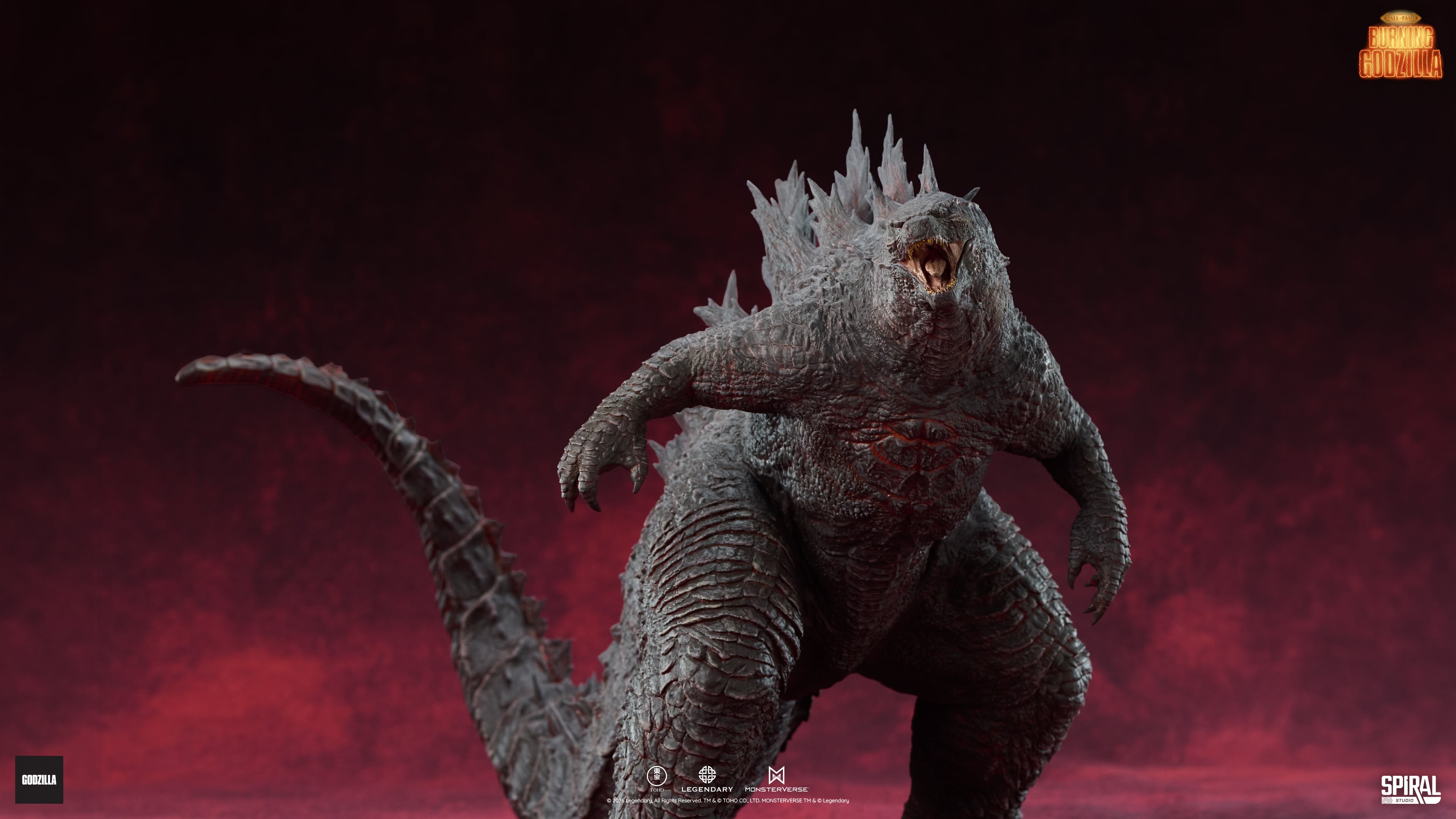 Godzilla: King of the Monsters (2019) Hall of Fame Series Burning Godzilla Limited Edition Figurine Gallery Image 9