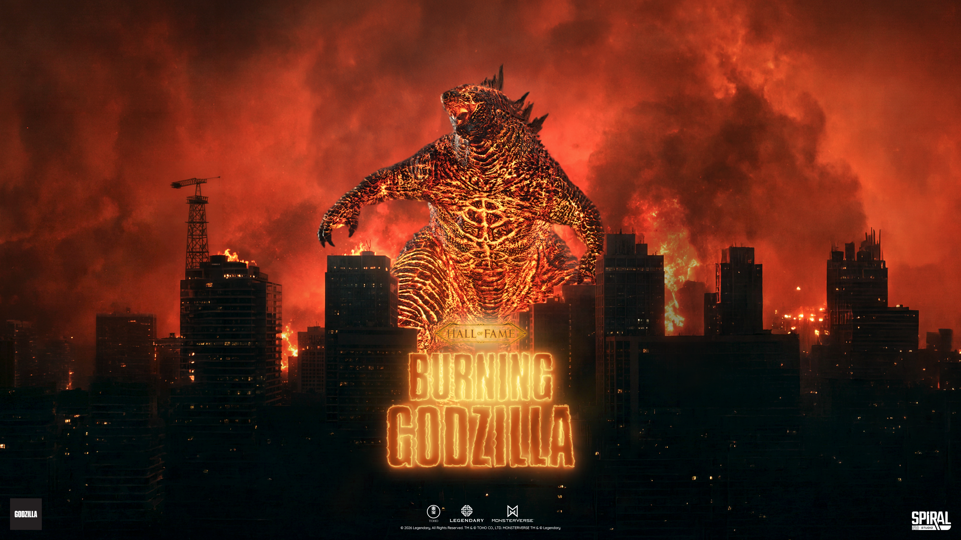 Godzilla: King of the Monsters (2019) Hall of Fame Series Burning Godzilla Limited Edition Figurine Gallery Image 3