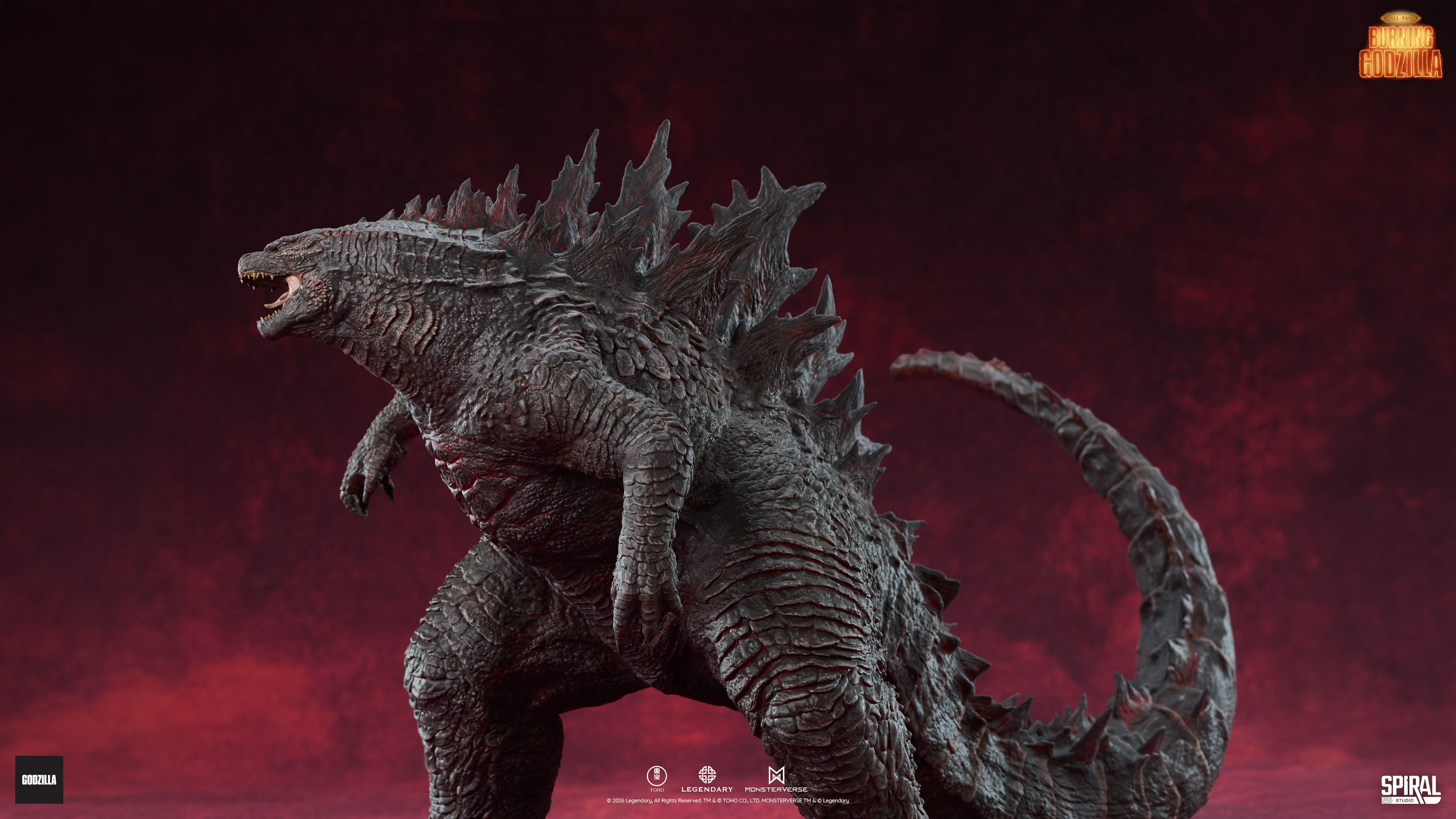 Godzilla: King of the Monsters (2019) Hall of Fame Series Burning Godzilla Limited Edition Figurine Gallery Image 10
