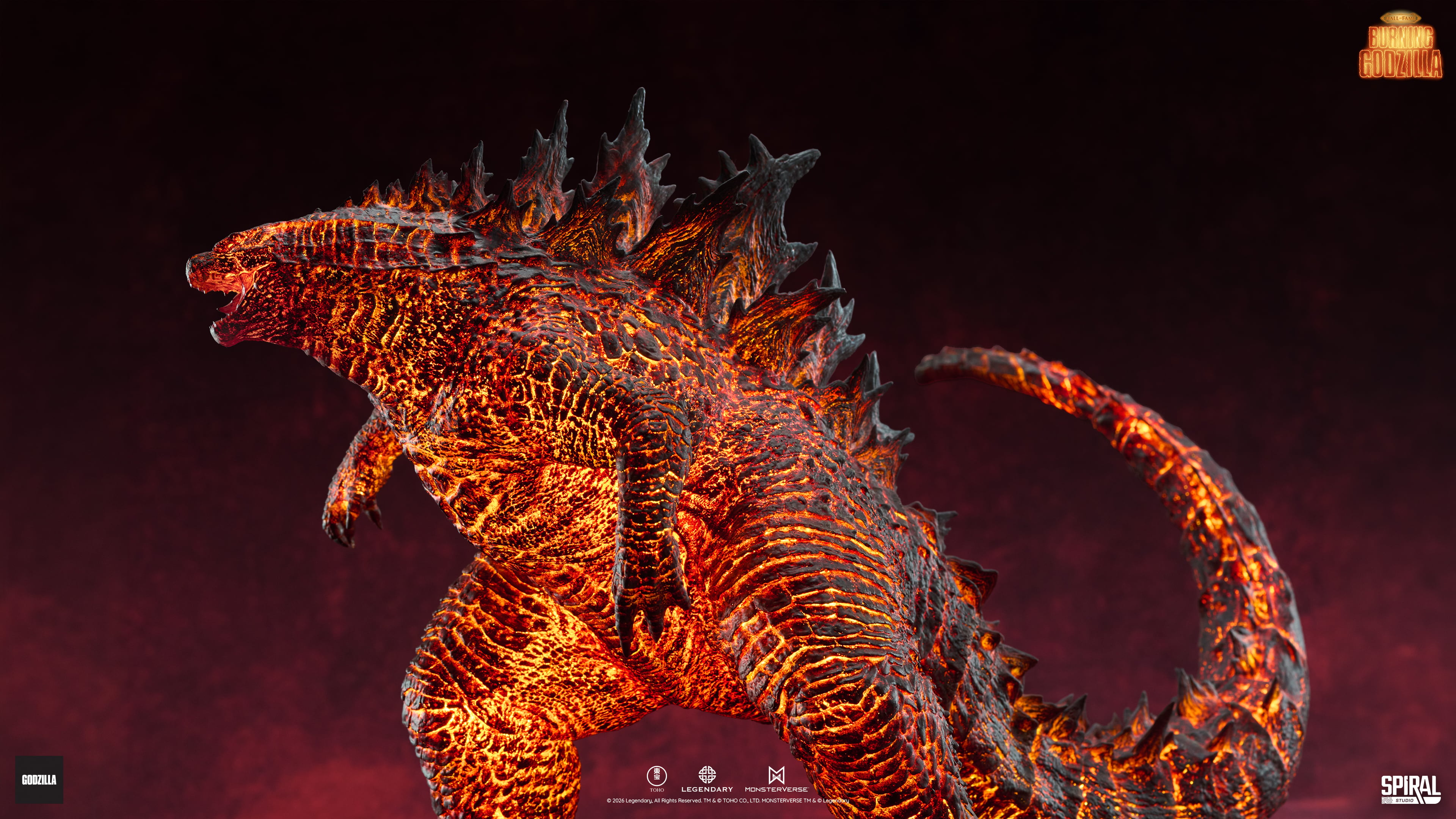 Godzilla: King of the Monsters (2019) Hall of Fame Series Burning Godzilla Limited Edition Figurine Gallery Image 21