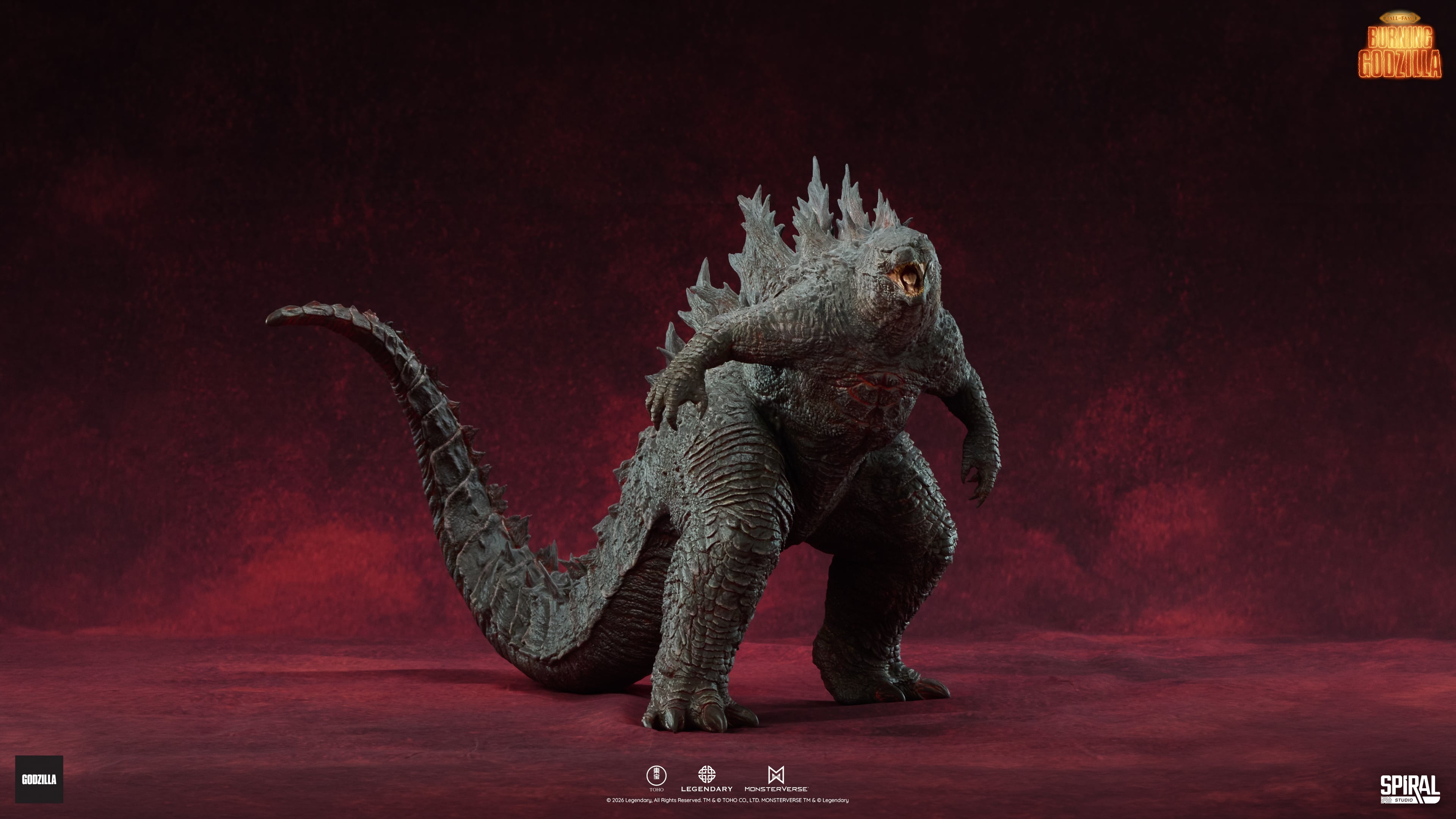 Godzilla: King of the Monsters (2019) Hall of Fame Series Burning Godzilla Limited Edition Figurine Gallery Image 6