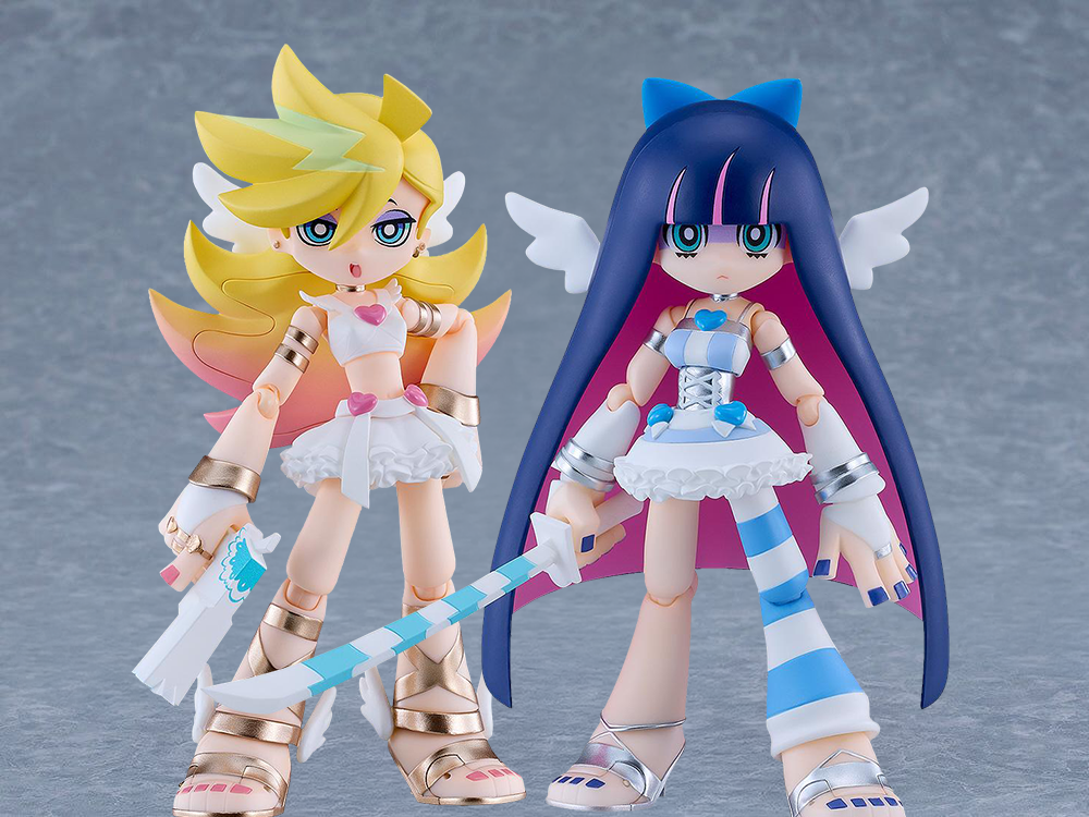 New Panty & Stocking with Garterbelt figma No.706+707 Panty & Stocking (Angel Ver.) Action Figure Set Gallery Image 1