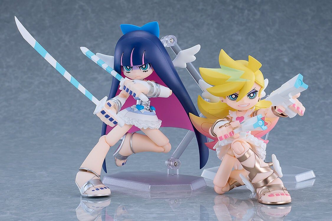 New Panty & Stocking with Garterbelt figma No.706+707 Panty & Stocking (Angel Ver.) Action Figure Set Gallery Image 4
