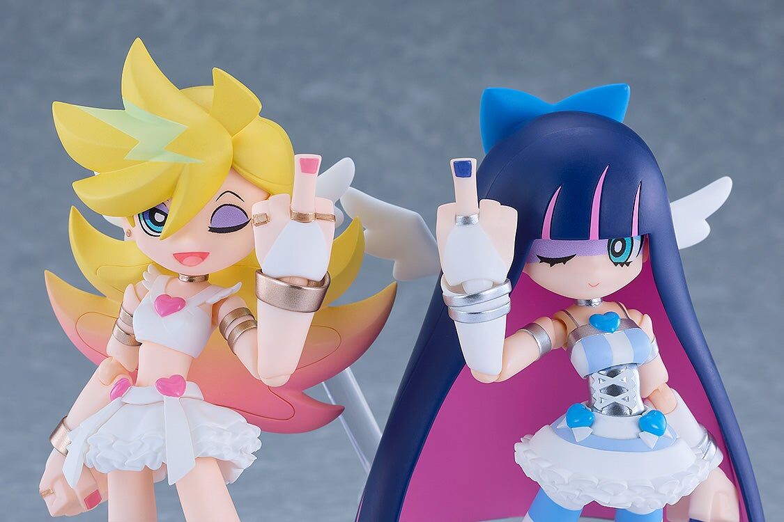 New Panty & Stocking with Garterbelt figma No.706+707 Panty & Stocking (Angel Ver.) Action Figure Set Gallery Image 6