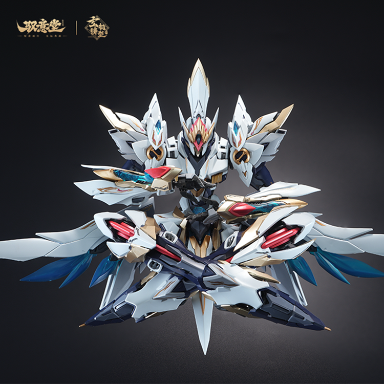 Emp-02 Hao Ling White Emperor + MC-02 Phoenix Divine Armor Model Kit Set Gallery Image 13