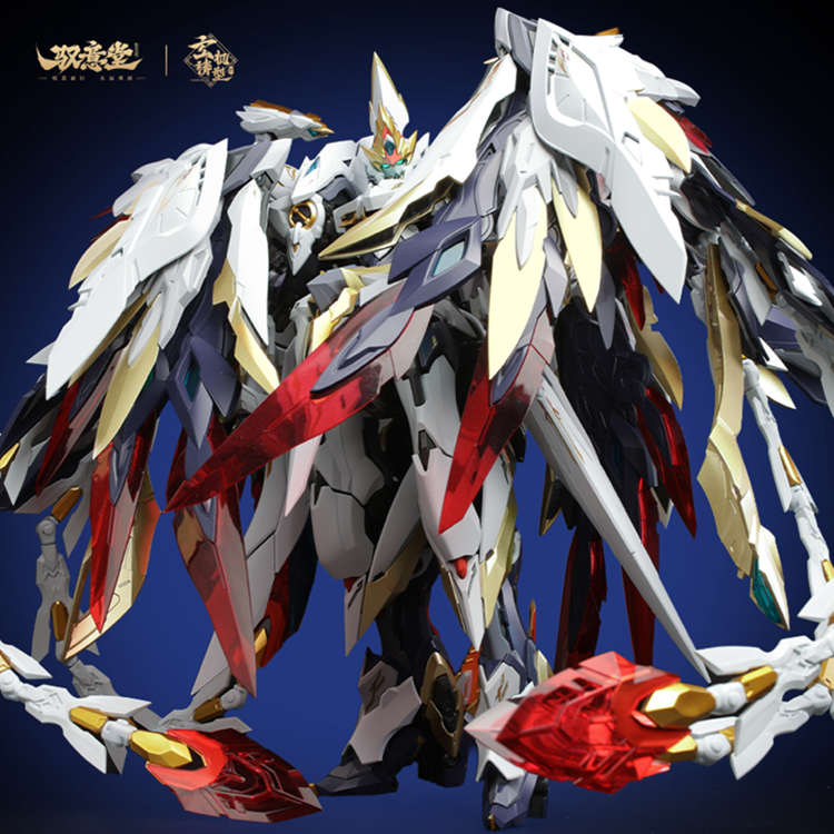 Emp-02 Hao Ling White Emperor + MC-02 Phoenix Divine Armor Model Kit Set Gallery Image 7