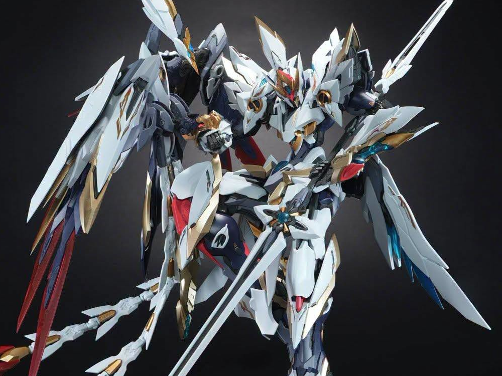 Emp-02 Hao Ling White Emperor + MC-02 Phoenix Divine Armor Model Kit Set Gallery Image 1