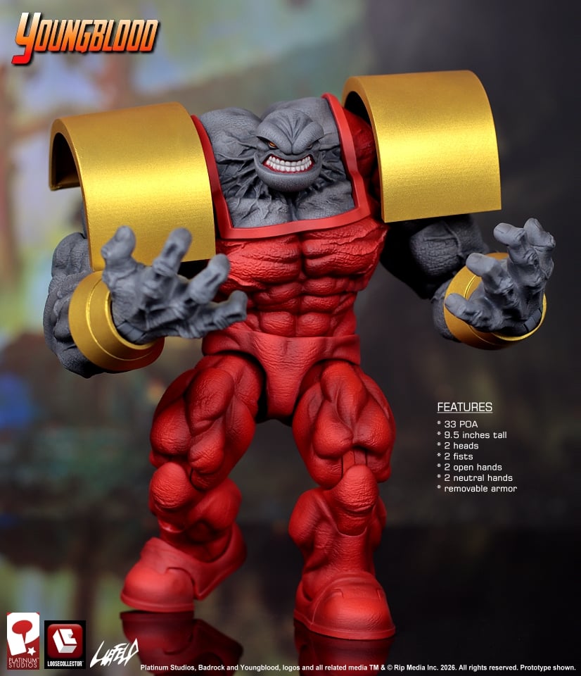 Rob Liefeld's Youngblood Badrock 1/12 Scale Action Figure Gallery Image 4