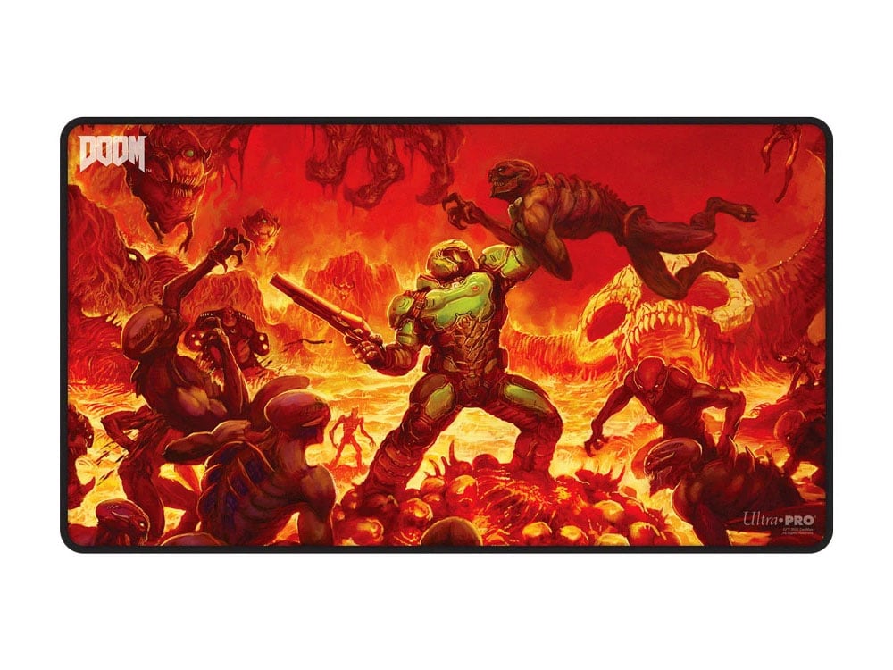 Doom Creatures of Hell Doom Slayer Stitched Edge Playmat Gallery Image 1