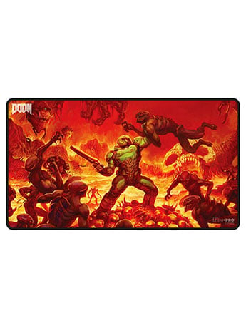 Image of Doom Creatures of Hell Doom Slayer Stitched Edge Playmat