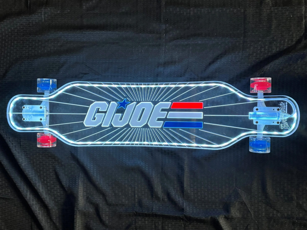 G.I. Joe G.I. Joe Logo Limited Edition LED Longboard Gallery Image 1
