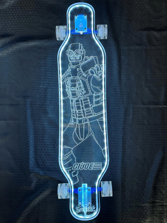 Image of G.I. Joe Firefly Limited Edition LED Longboard