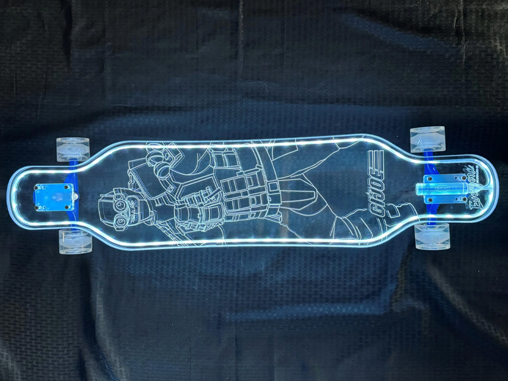 G.I. Joe Firefly Limited Edition LED Longboard Gallery Image 1