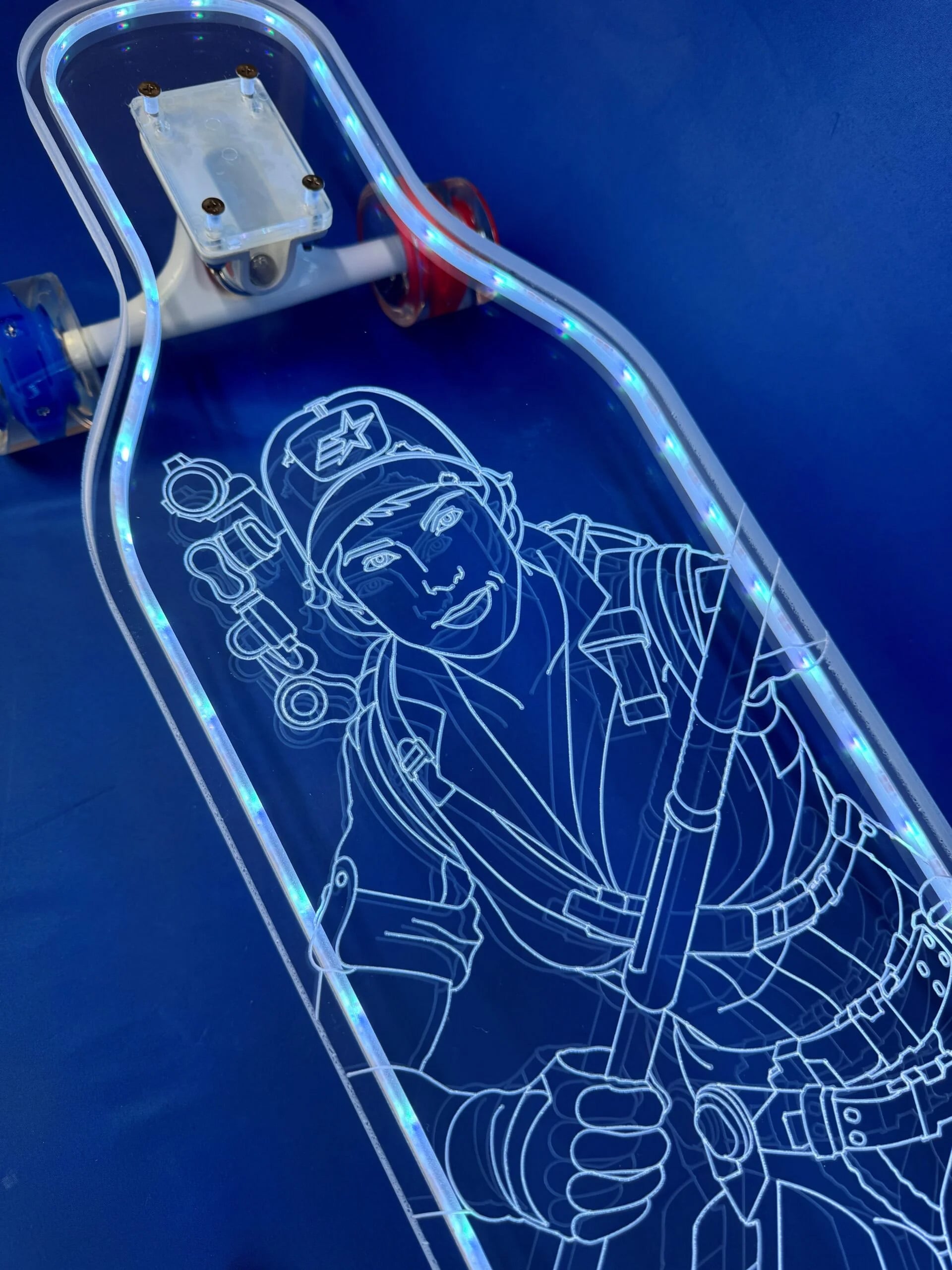 G.I. Joe Lady Jaye Limited Edition LED Longboard Gallery Image 6
