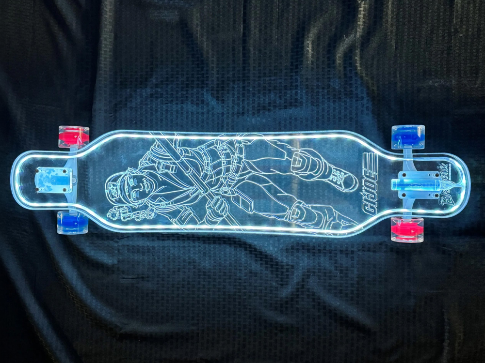 G.I. Joe Lady Jaye Limited Edition LED Longboard Gallery Image 1
