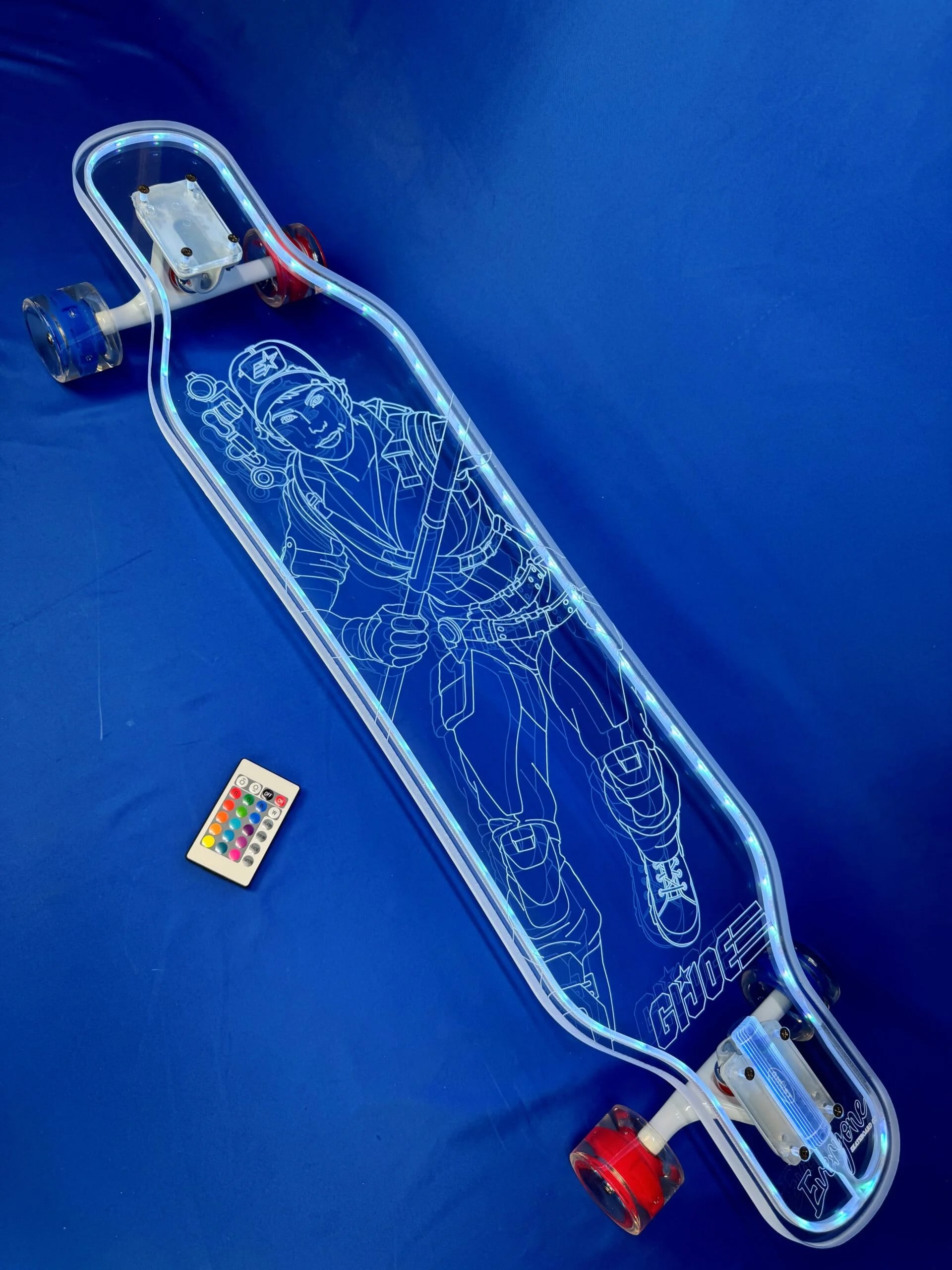 G.I. Joe Lady Jaye Limited Edition LED Longboard Gallery Image 5