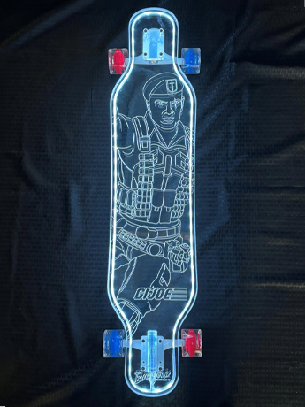 Image of G.I. Joe Flint Limited Edition LED Longboard
